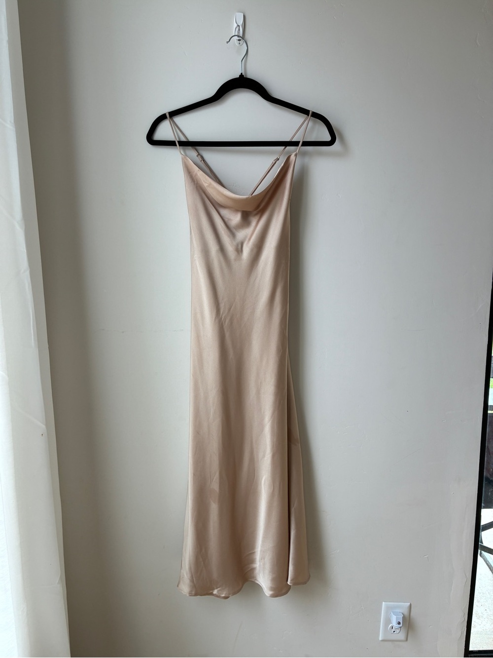 Show me your mumu Cowl Slip Dress in champagne